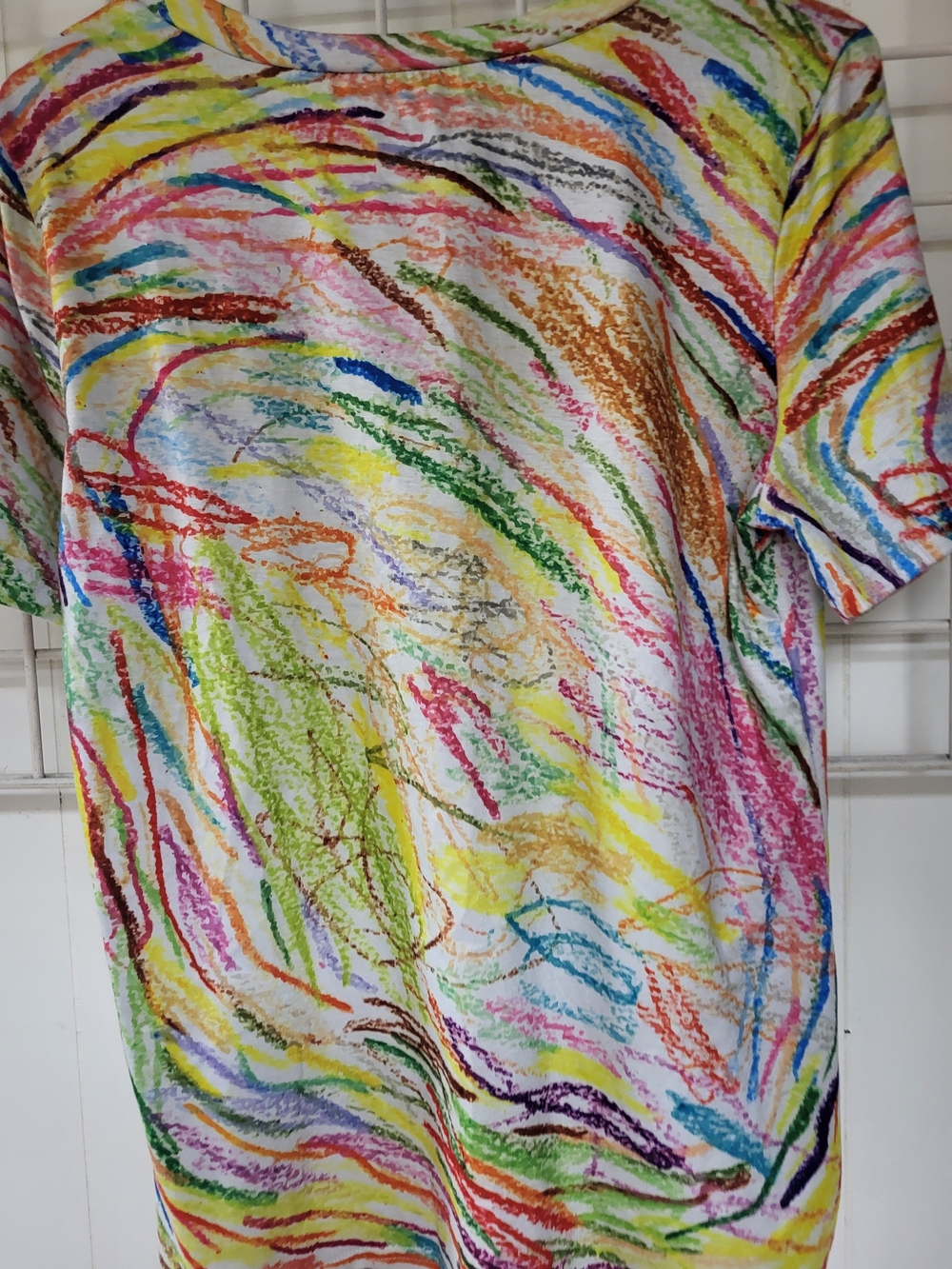 "Broken Crayons Still Color" Multicolor Short Sleeve Tee, Medium - Picture 5 of 6